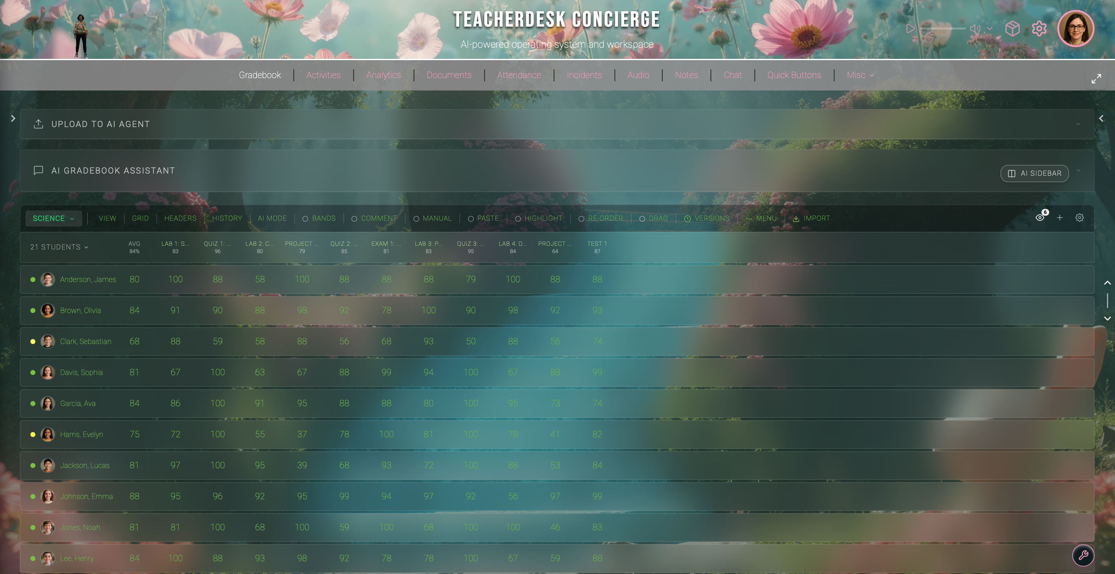 TeacherDesk Gradebook